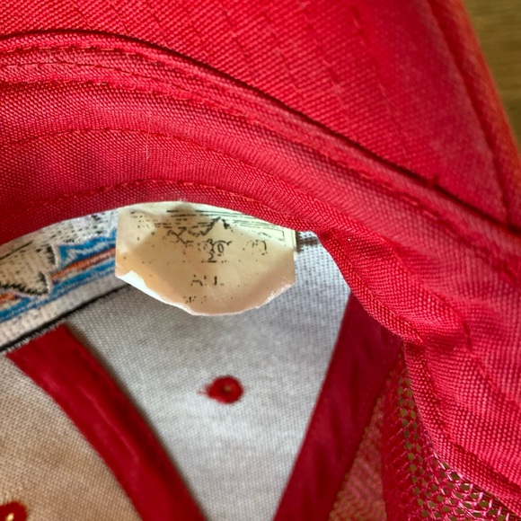 Red Patagonia Trucker Hat SnapBack Embroidered Patch - Picture 10 of 12